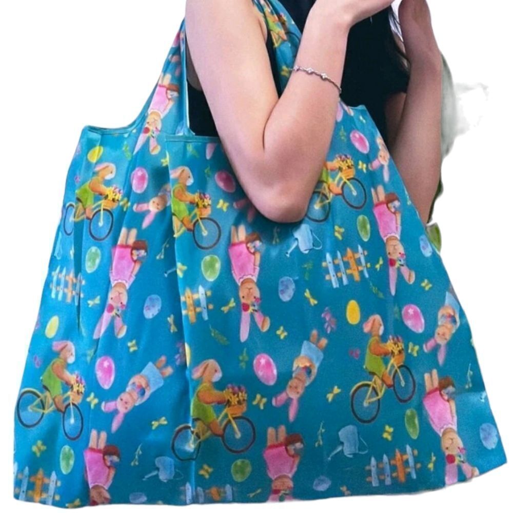 Colorful Cartoon Rabbit Tote - Picture 4 of 5